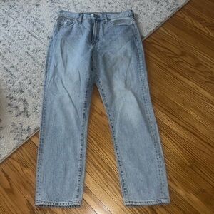 Madewell Jeans Women The Perfect Vintage Straigh Leg Denim Sz 30 Light Blue Wash